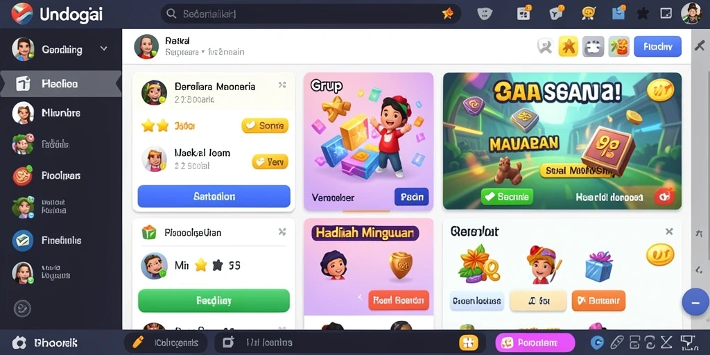Ragam permainan yang selalu diperbarui dan menarik.
