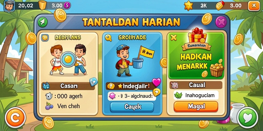 Sistem hadiah yang menggiurkan bagi pemain aktif.