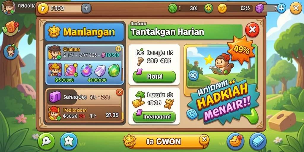 Screenshot menunjukkan fitur multiplayer yang seru.